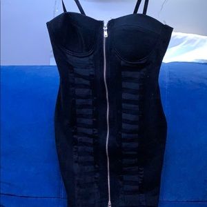 Papaya tight black dress